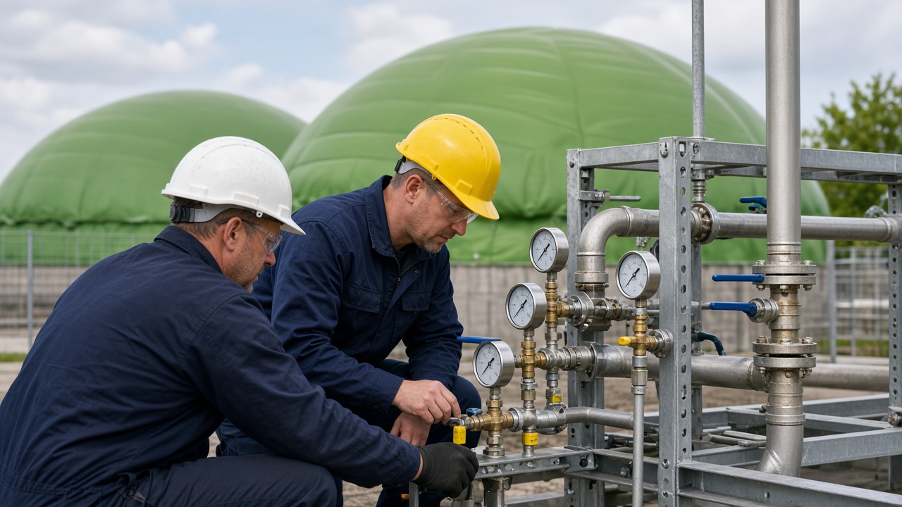 Commissioning a biogas plant