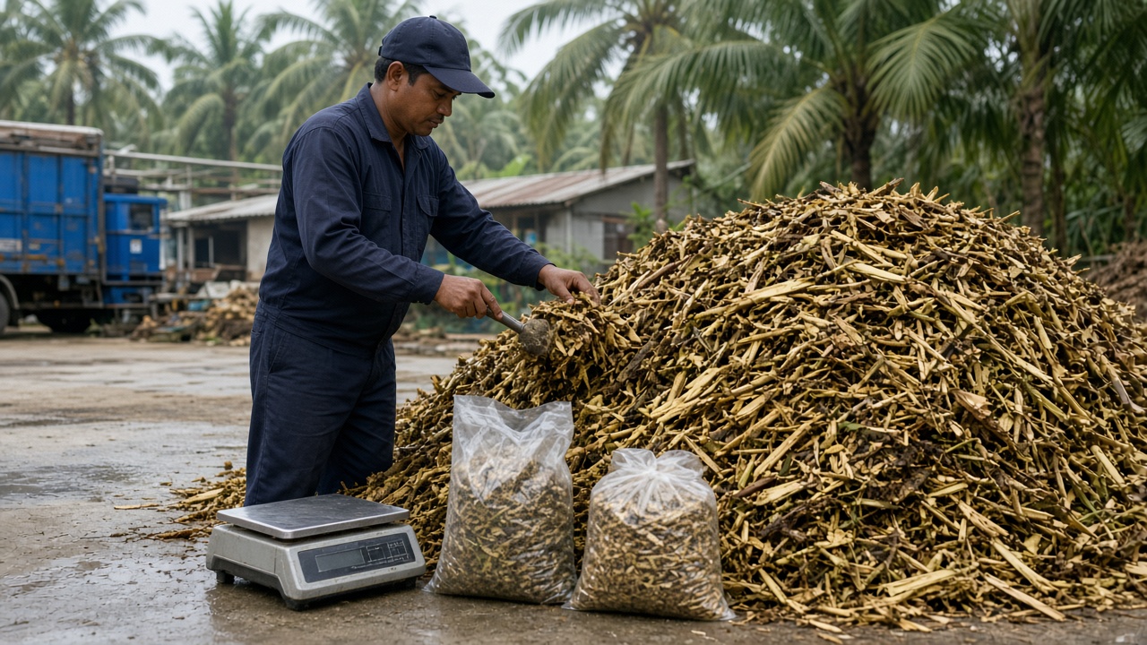 Feedstock assessment on a mill yard