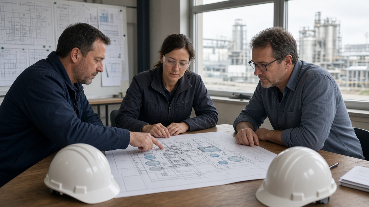 Risk assessment of a plant layout