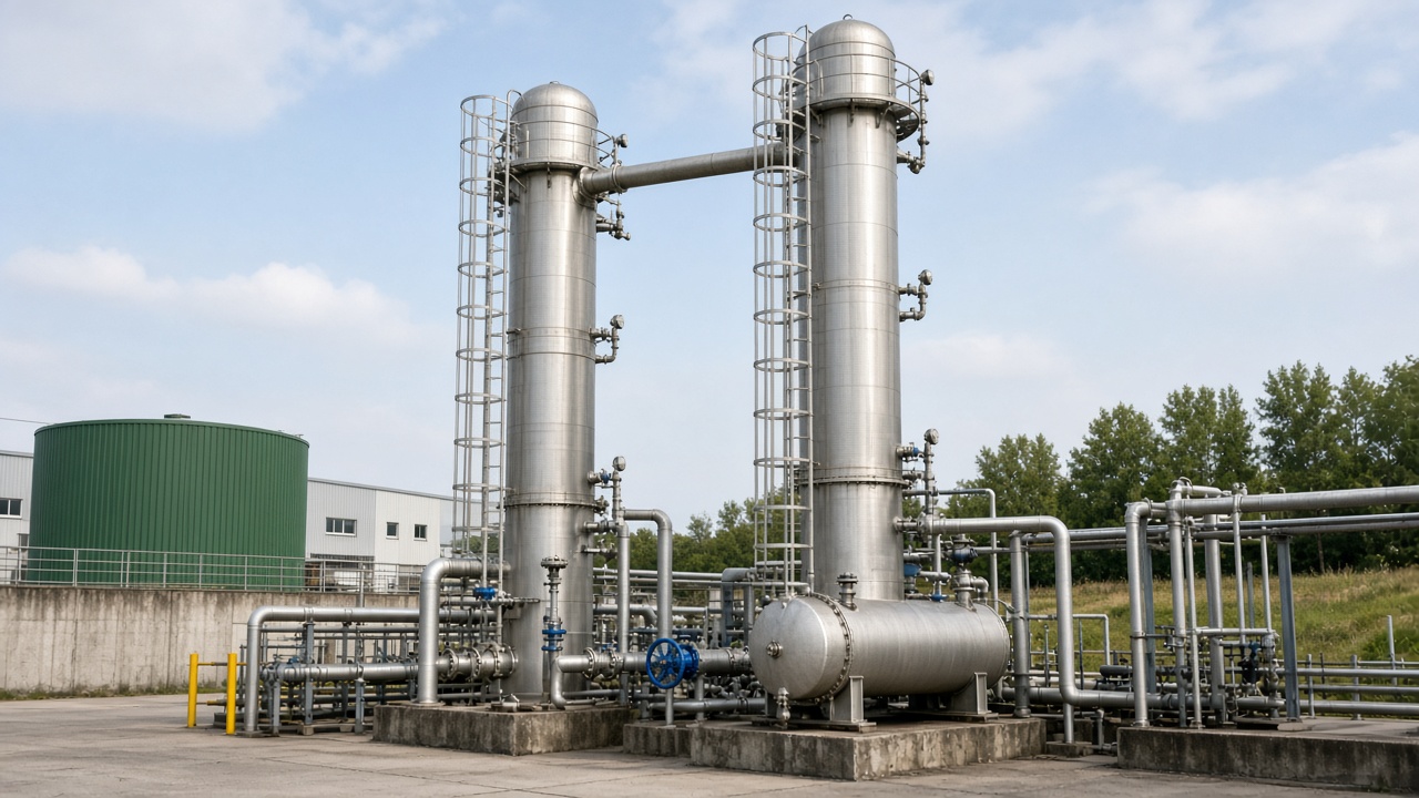 Amine scrubber columns