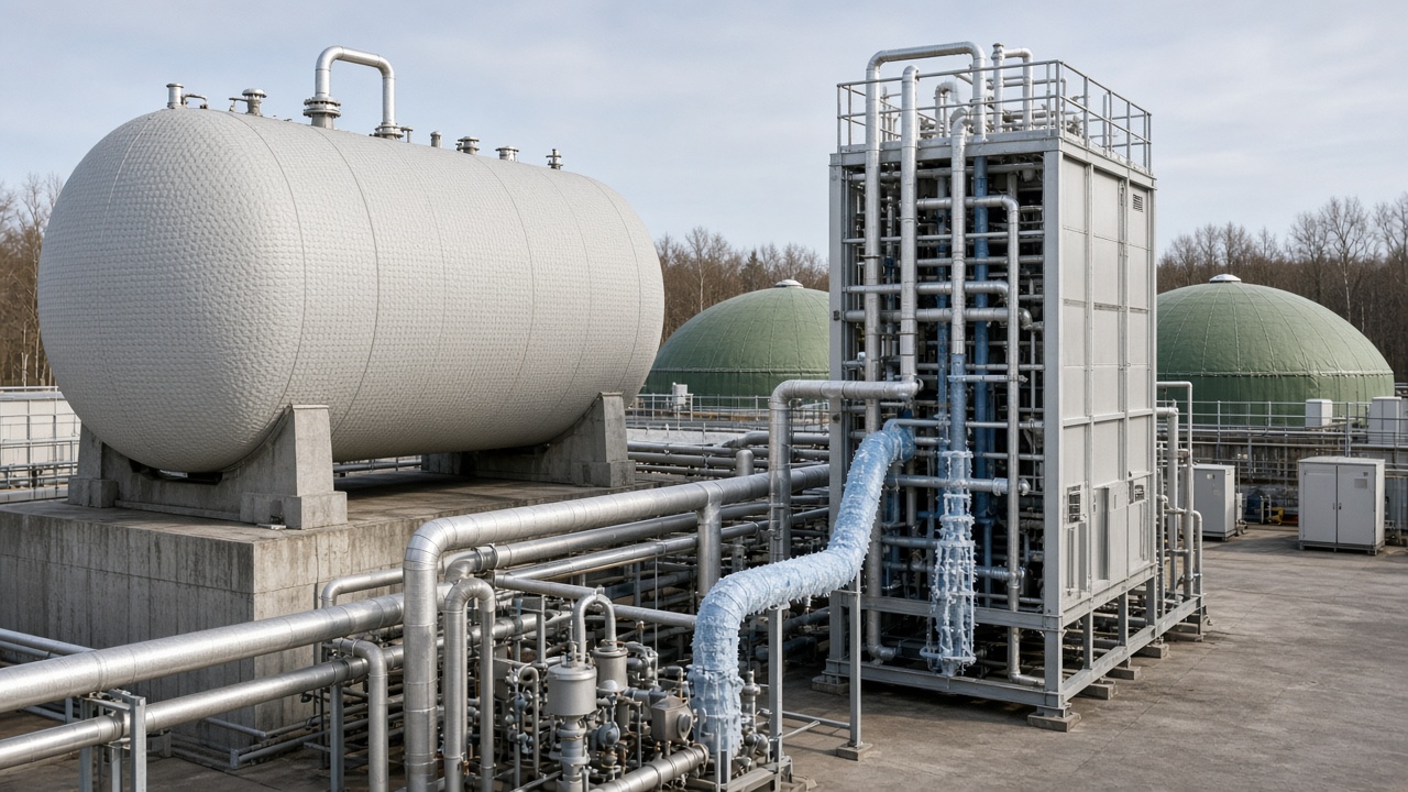 Bio-LNG storage and liquefaction