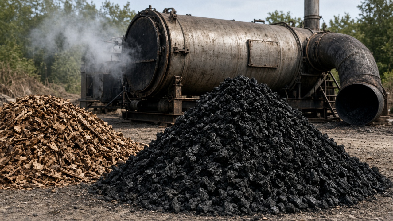 Biochar kiln and char