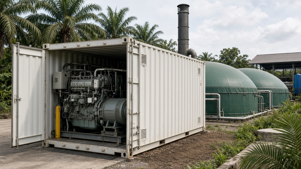Biogas genset