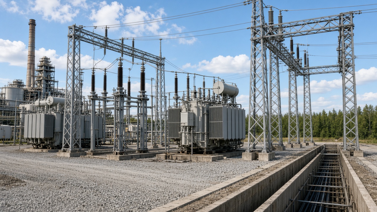 High-voltage substation